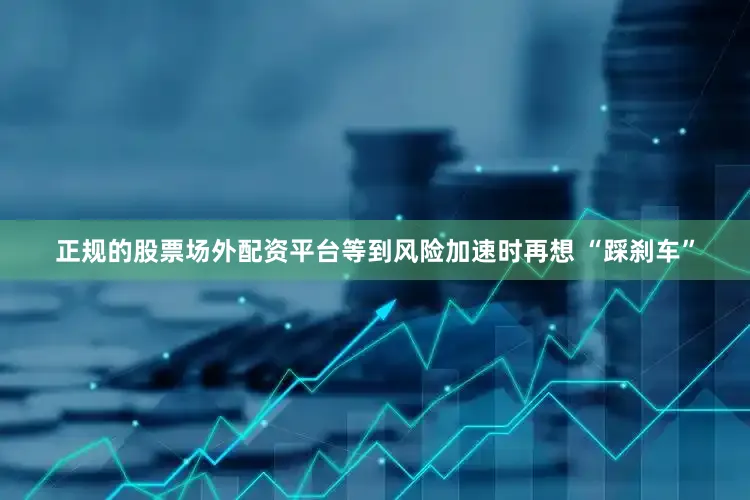正规的股票场外配资平台等到风险加速时再想 “踩刹车”